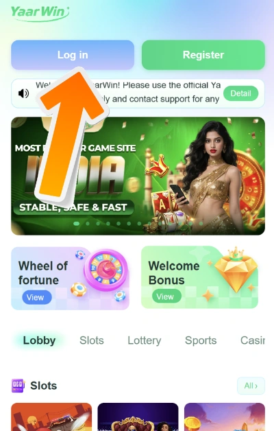 Click on the Yaar Win Login