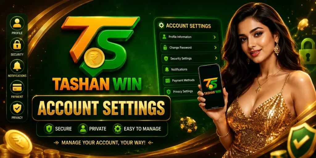 Tashan win Account Settings